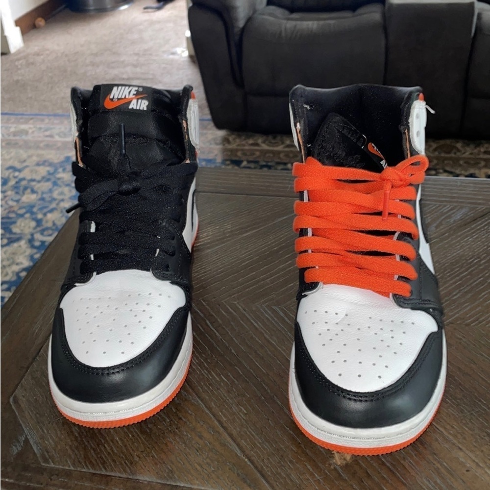 Air Jordan 1 retro high Orange electro sz 7Y Travis Scott fragment 4 5 3 11 6